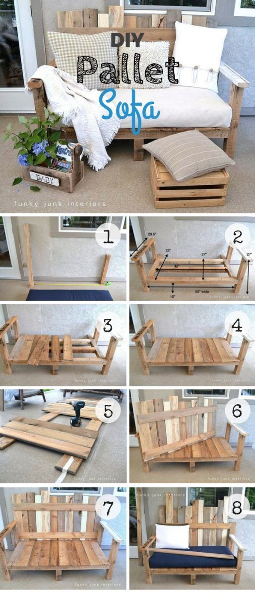 8 Amazing DIY Projects to Repurpose Pallets -   16 diy projects With Wood easy ideas