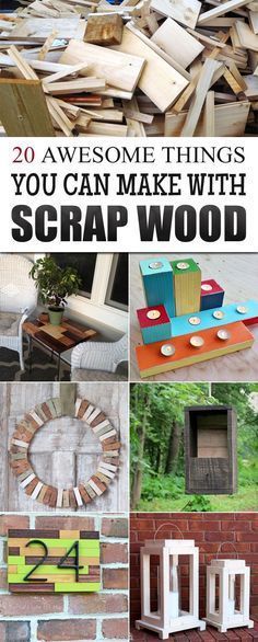 20 Awesome Things You Can Make With Scrap Wood -   16 diy projects With Wood easy ideas