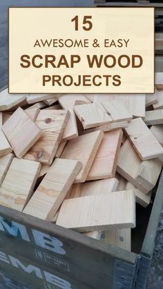 15 AWESOME & EASY Scrap Wood Projects -   16 diy projects With Wood easy ideas