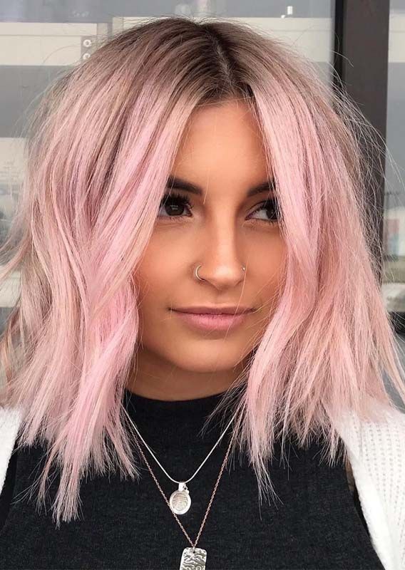 10 Beautiful Pink Pastel Hair Colors & Hairstyles for 2019 -   16 hair Thin awesome ideas