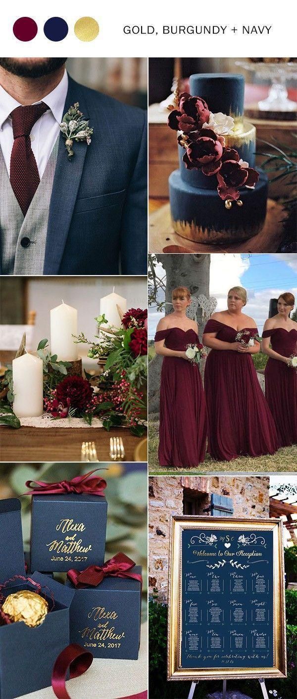 16 wedding Burgundy theme ideas