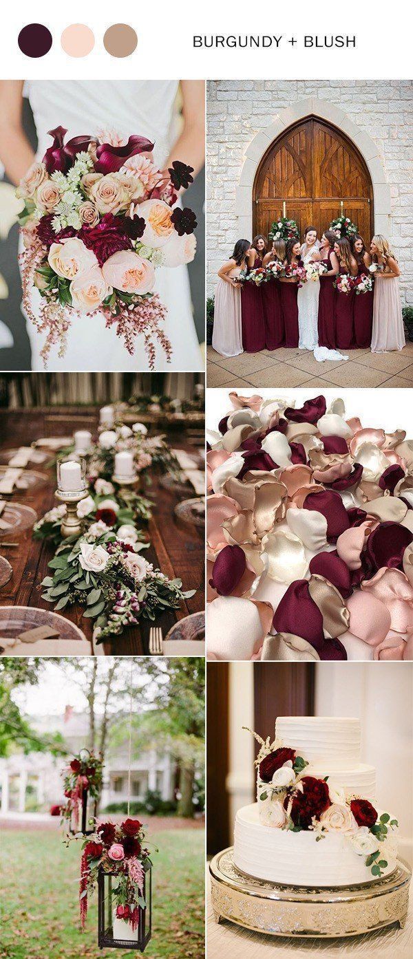 16 wedding Burgundy theme ideas