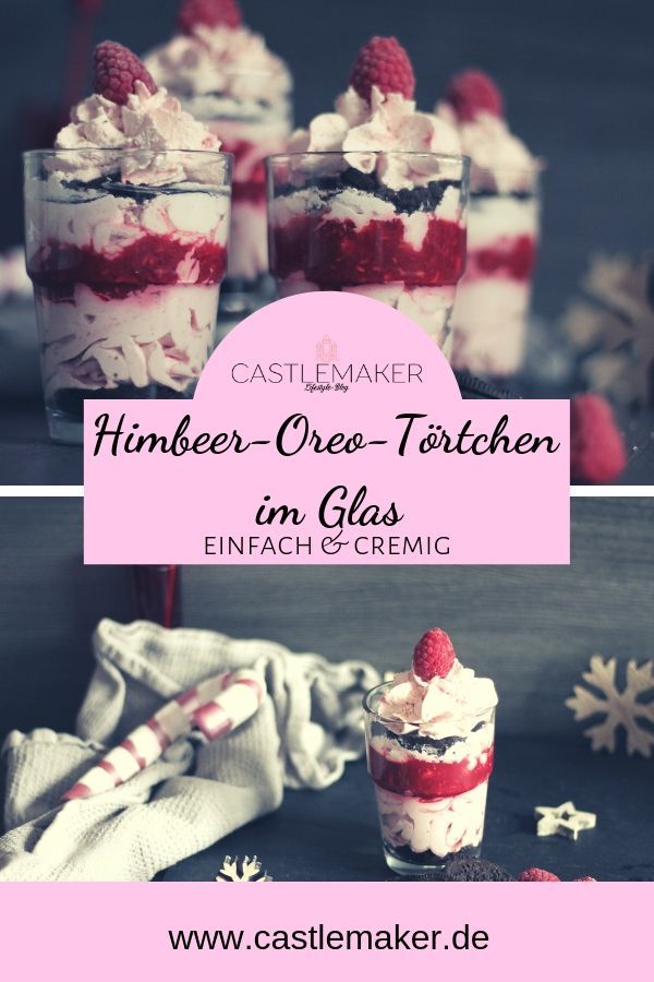 Himbeer-Oreo-T?rtchen im Glas -   17 desserts Im Glas hochzeit ideas