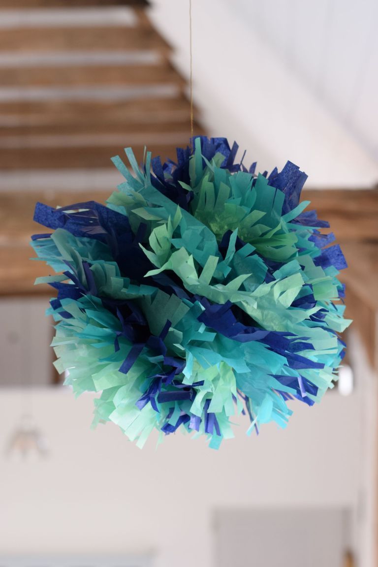 How to Make Tissue Paper Pom Poms -   17 diy projects Paper pom poms ideas