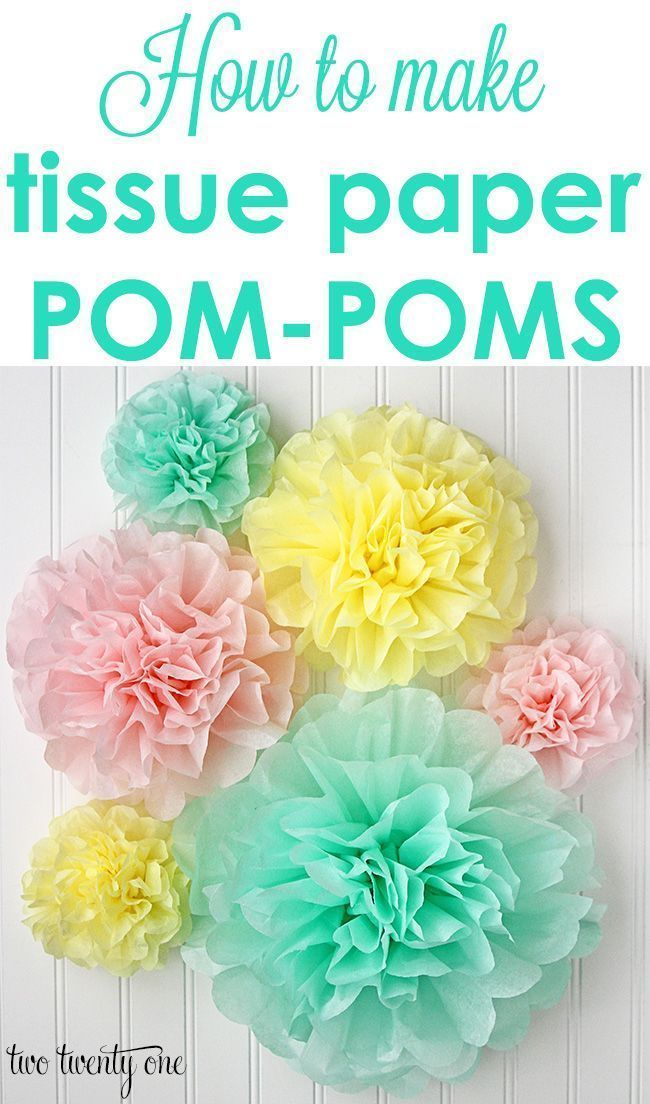17 diy projects Paper pom poms ideas