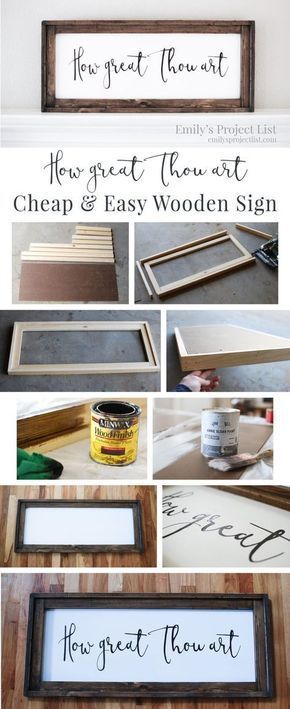 DIY Wood Sign #2: Easy DIY Wood Sign -   17 diy projects Useful creative ideas