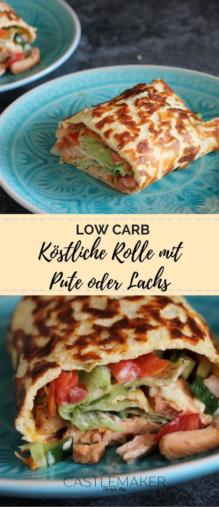 Low Carb Big Mac Rolle mit Pute und Lachs - Wrap // REZEPT -   17 fitness Rezepte kalorienarm ideas