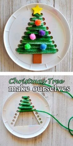 Christmas Tree make ourselves -   17 holiday Crafts school ideas