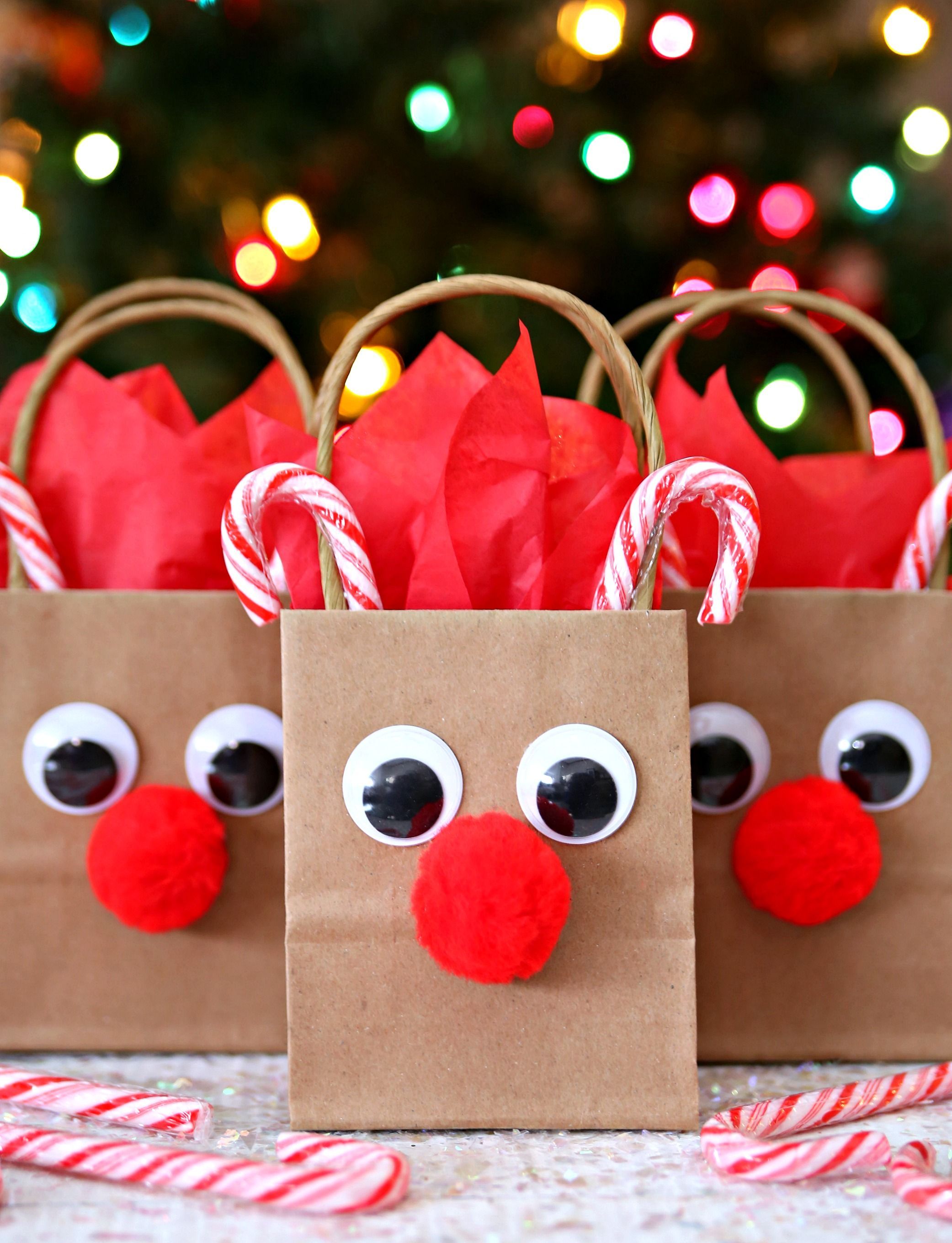 Reindeer Gift Bags -   17 holiday Crafts school ideas