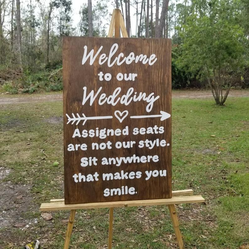 Wood Wedding Welcome Sign -   17 wedding Outdoor country ideas