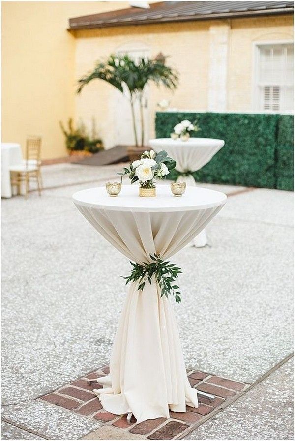 20 Perfect Wedding Cocktail Table Decoration Ideas for Your Big Day -   17 wedding Simple chic ideas