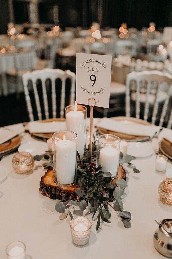 20 Budget Friendly Simple Wedding Centerpiece Ideas with Candles -   17 wedding Simple chic ideas