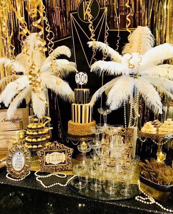 Great Gatsby Party Decorations & Ideas For A DIY Gatsby Theme Birthday -   17 wedding Themes gatsby ideas