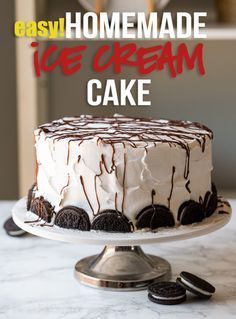 Homemade Oreo Ice Cream Cake -   18 cake Ice Cream oreo ideas
