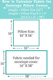 How to Make an EASY Envelope Pillow Cover -   18 fabric crafts Pillows easy diy ideas