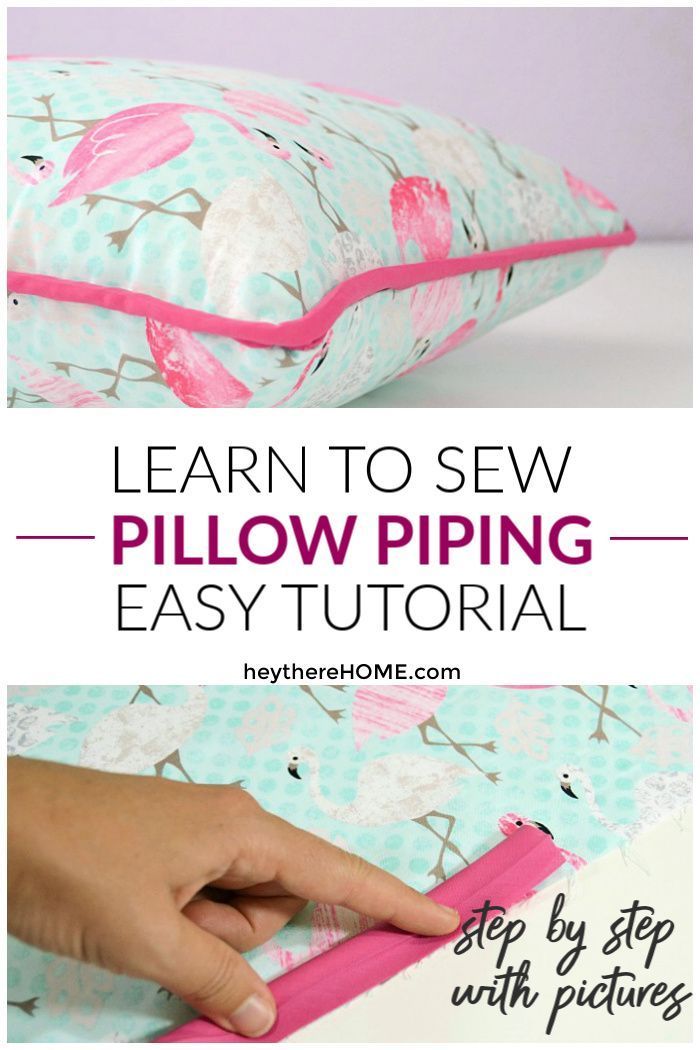 How to sew a pillow cover with piping, the easy way -   18 fabric crafts Pillows easy diy ideas