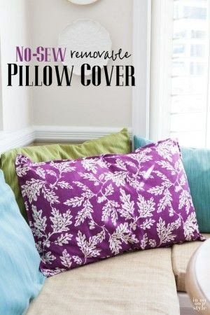 49 Super Easy, No-Sew DIY Fabric Crafts You Can Try Today -   18 fabric crafts Pillows easy diy ideas