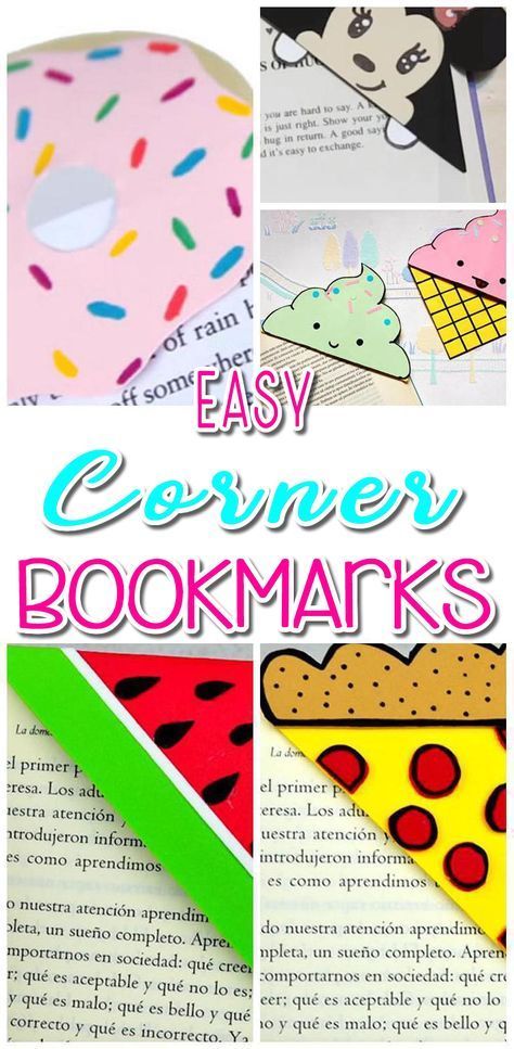DIY Corner Bookmarks – Cute Bookmark Ideas – Learn How To Make Corner Bookmarks {Tutorial Included} -   19 diy projects Creative cool ideas