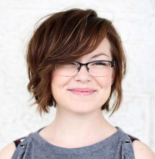 Best Pics of Layered Short Hair for Round Face -   19 hair Short cute ideas
