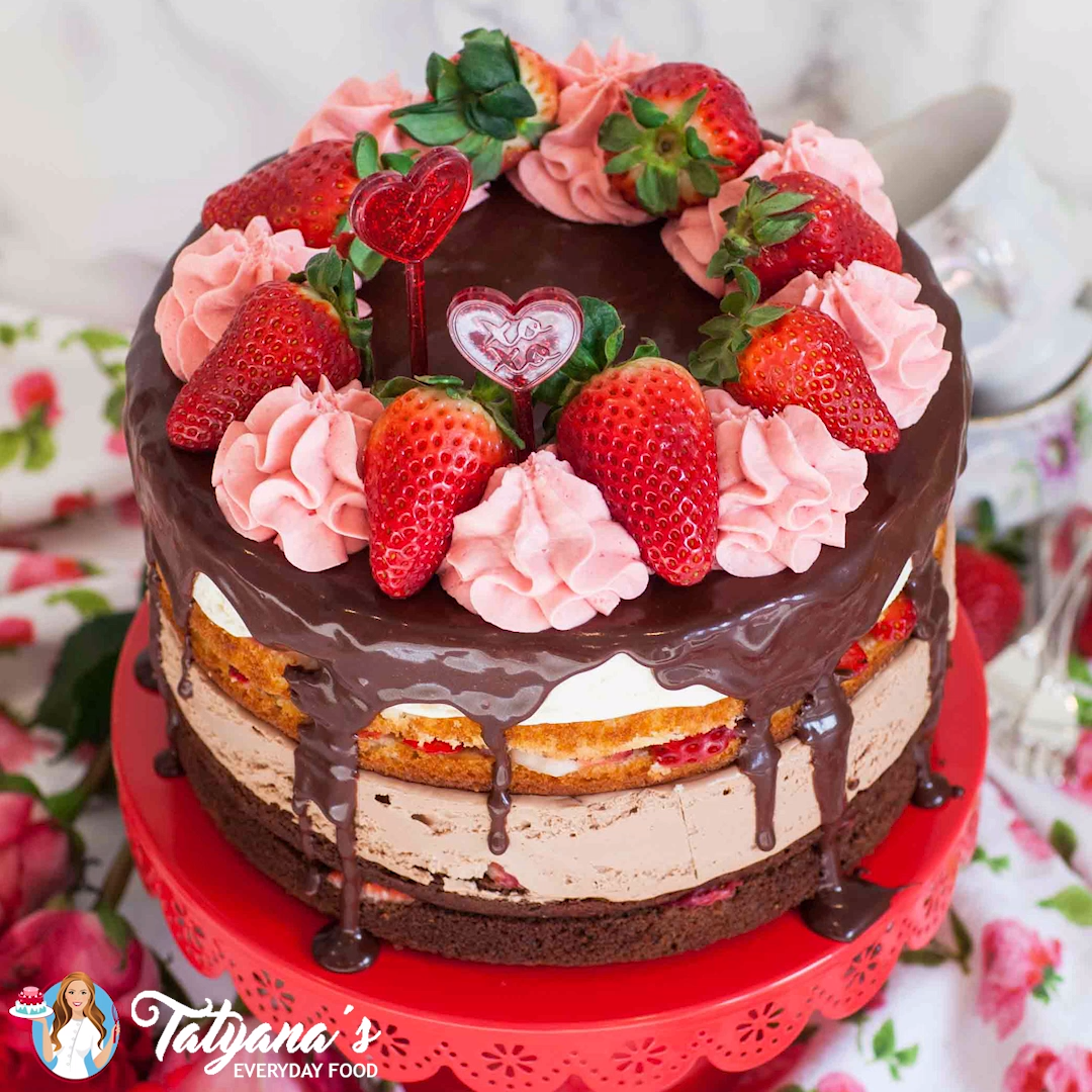 Strawberry Tuxedo Cake (video) -   20 amazing cake Videos ideas