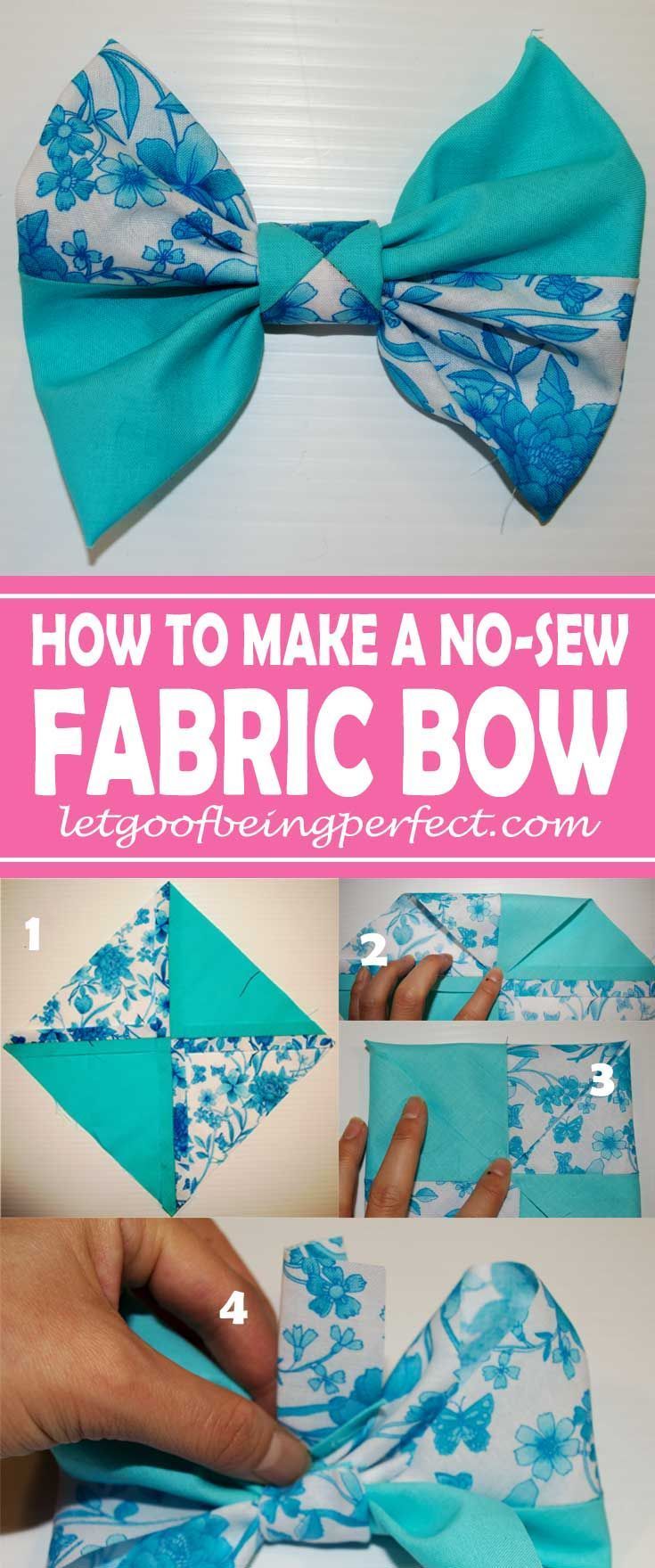 Making Fabric Bows ... Bows, Bows, Bows Everywhere -   22 fabric crafts No Sew scrap ideas
