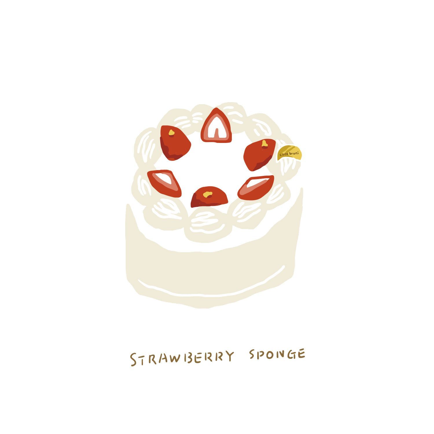 Strawberry cake -   6 strawberry cake Illustration ideas