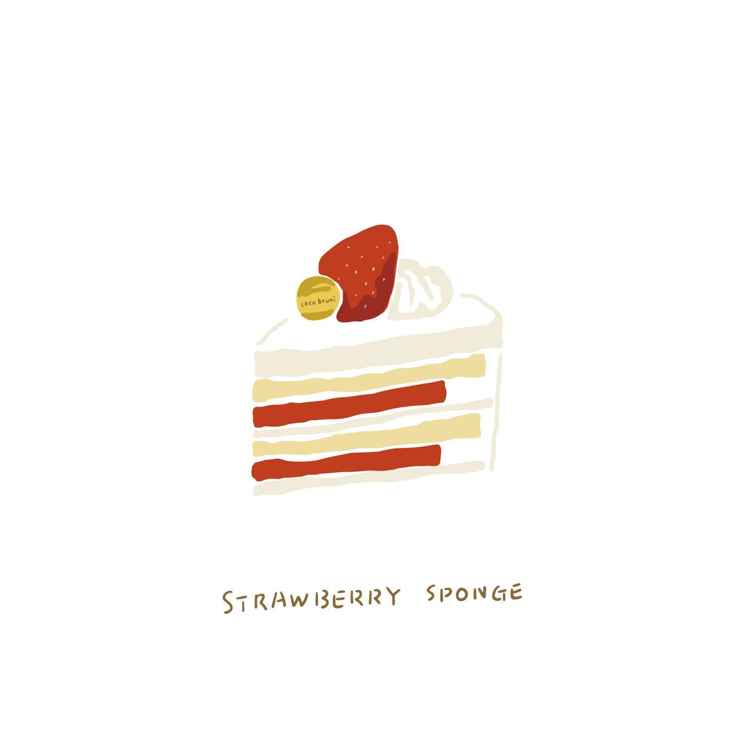 Strawberry cake -   6 strawberry cake Illustration ideas