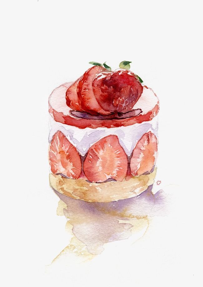 strawberry cake -   6 strawberry cake Illustration ideas