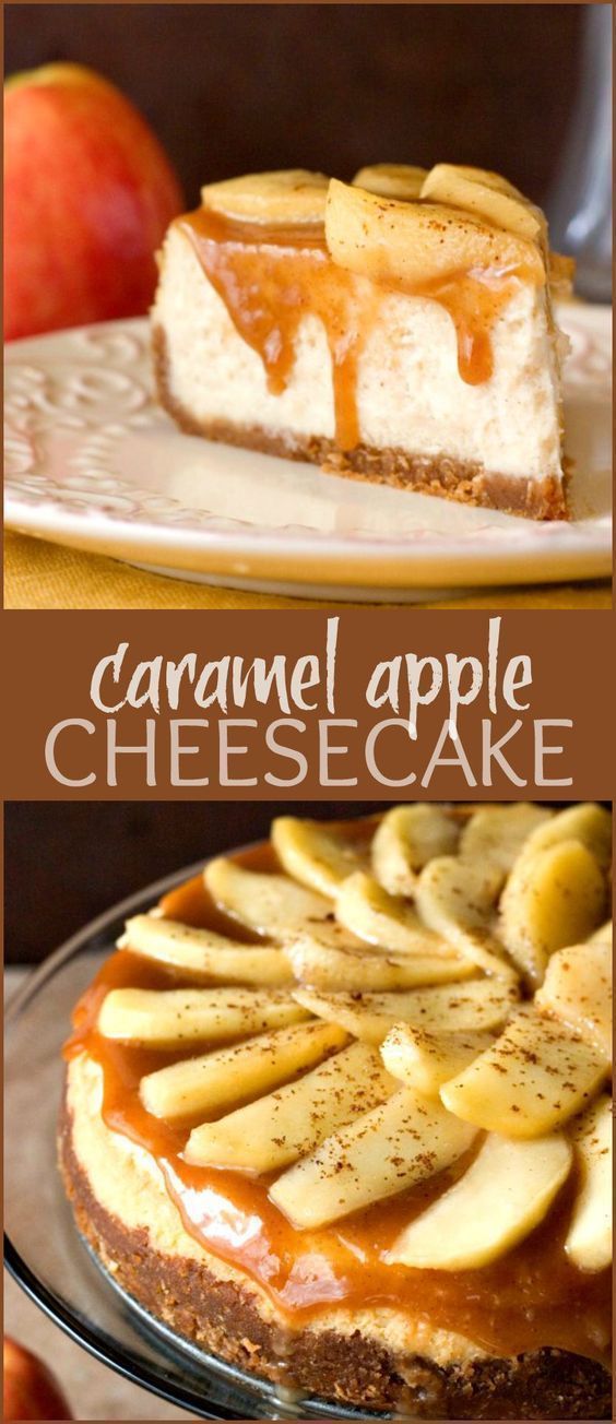 Caramel Apple Cheesecake -   7 desserts Amazing cheesecake bars ideas