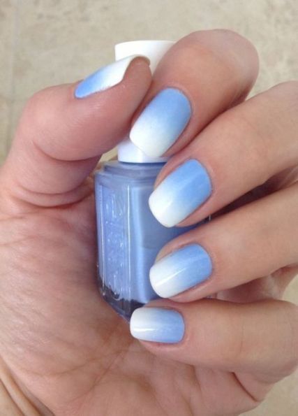 Hair Blue Ombre Nail Tutorials 65+ Ideas -   7 hair Blue nail nail ideas