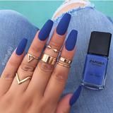 7 hair Blue nail nail ideas