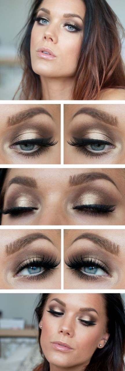 7 makeup Bronze blue eyes ideas