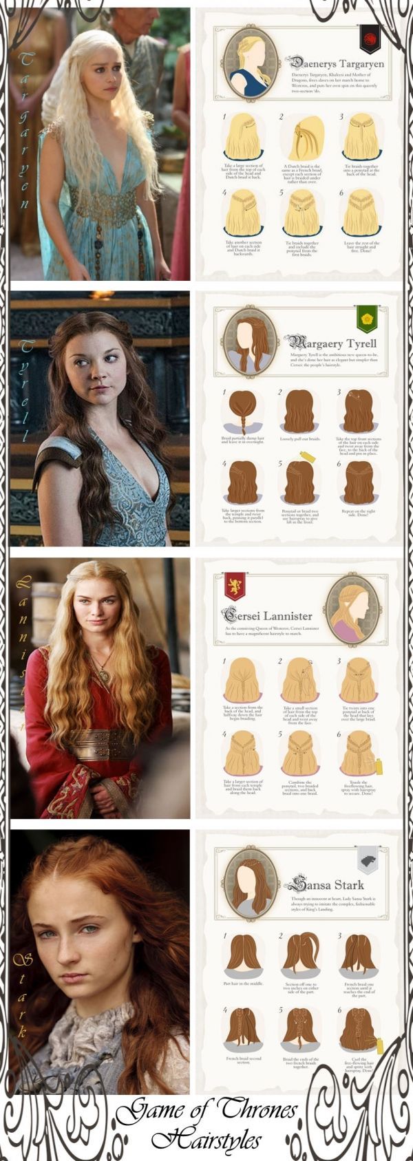 Fuel Your Braid Obsession - Game of Thrones Inspired Hairstyles ... -   8 game of thrones hairstyles Tutorial ideas