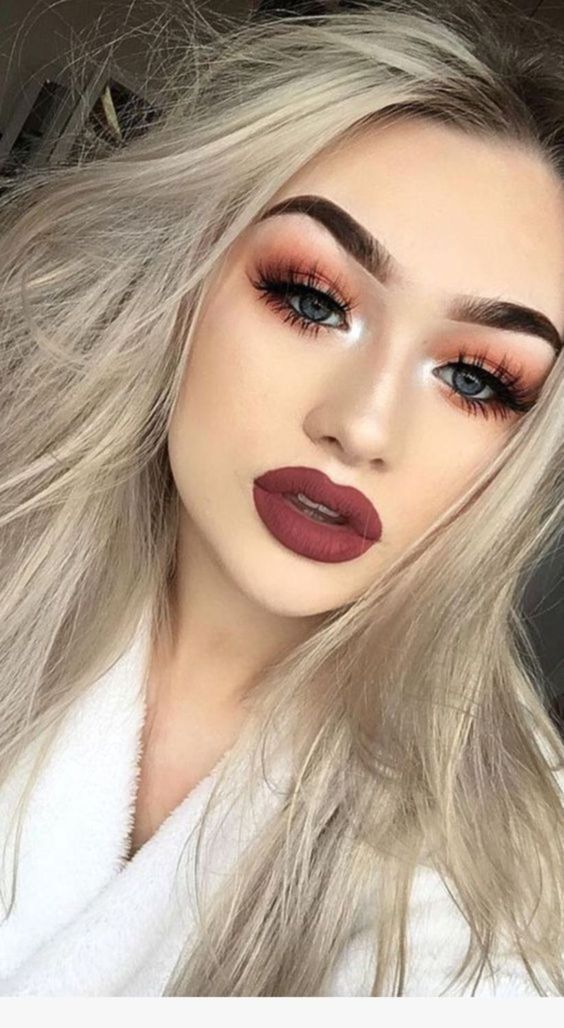 30+ Hottest Makeup Looks to Try in 2019 -   8 makeup Simple red ideas