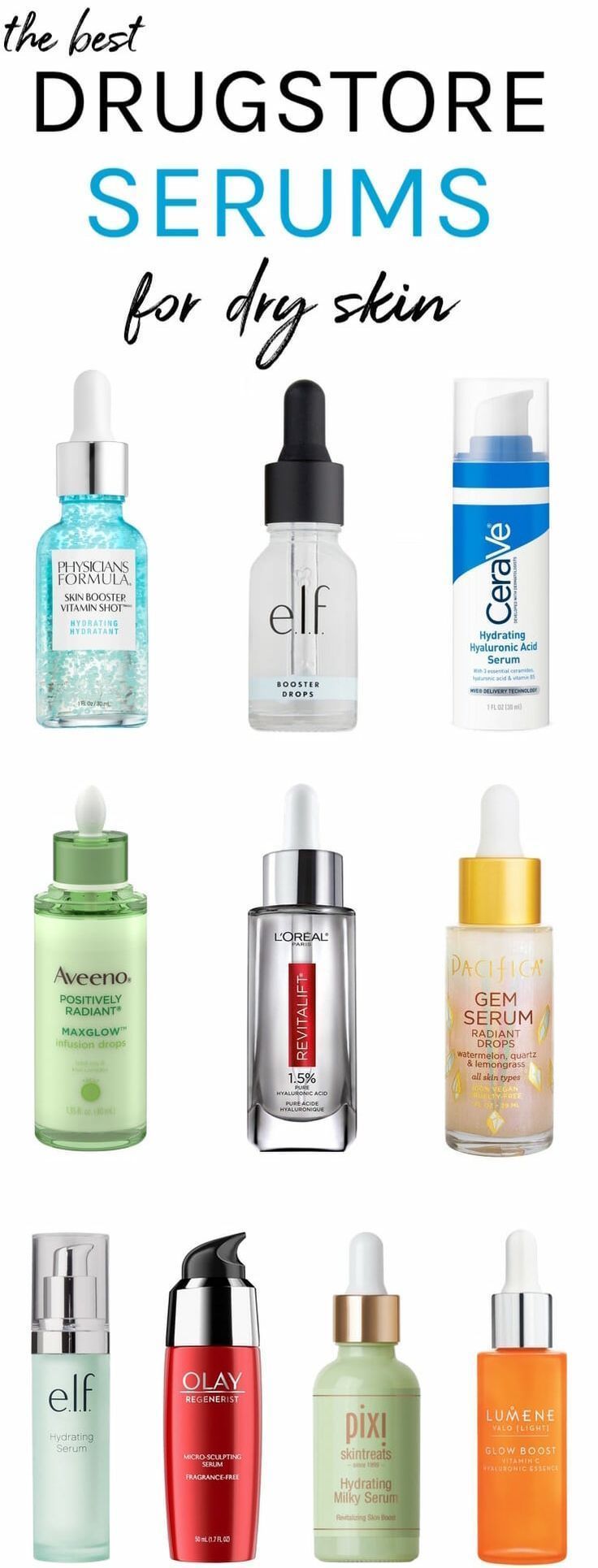 Winter Woes Begone! The Best Drugstore Serums For Dry Skin -   8 skin care Drugstore style ideas