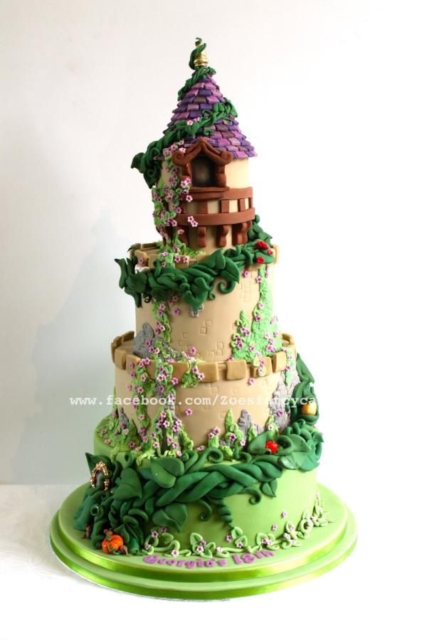 Fairy tale castle cake with beanstalk -   9 cake Art twitter ideas