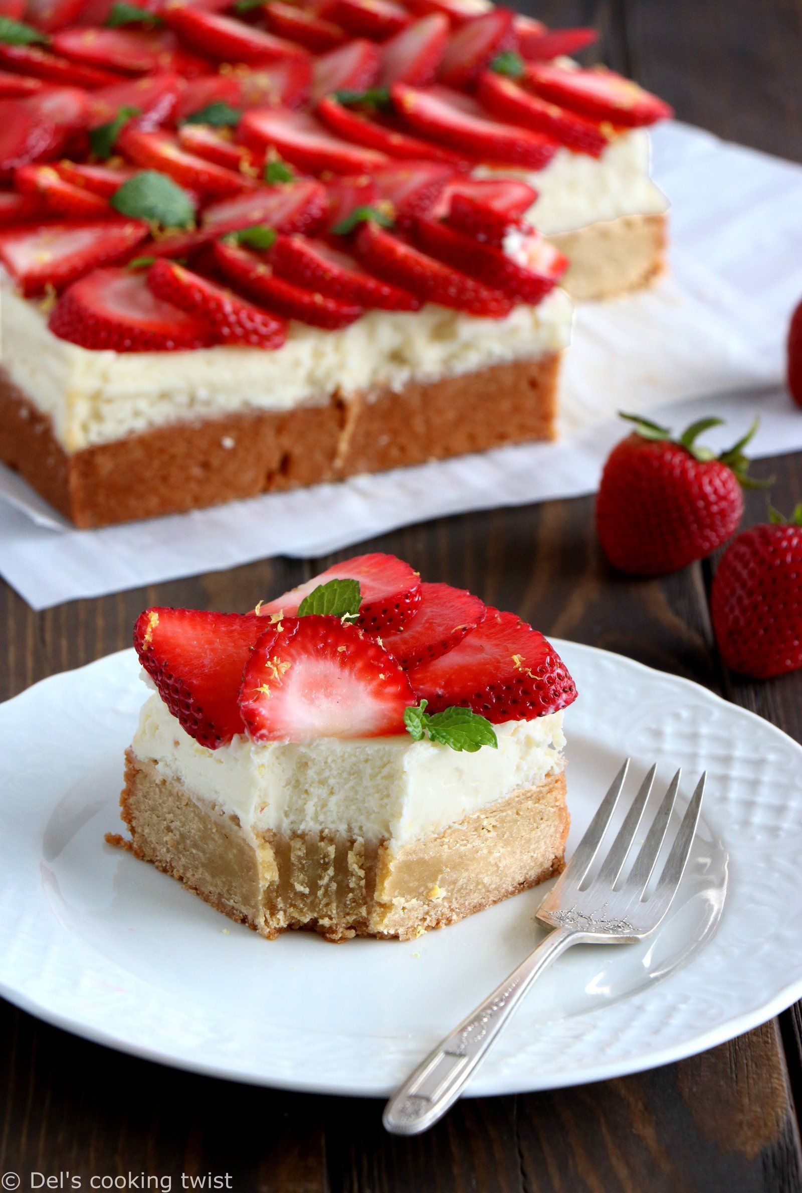 Strawberry Cheesecake Blondies -   9 cake Strawberry cheesecake ideas
