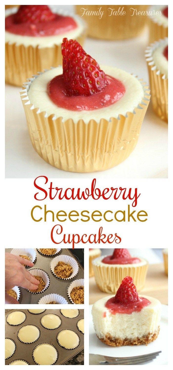 Strawberry Cheesecake Cupcakes -   9 cake Strawberry cheesecake ideas