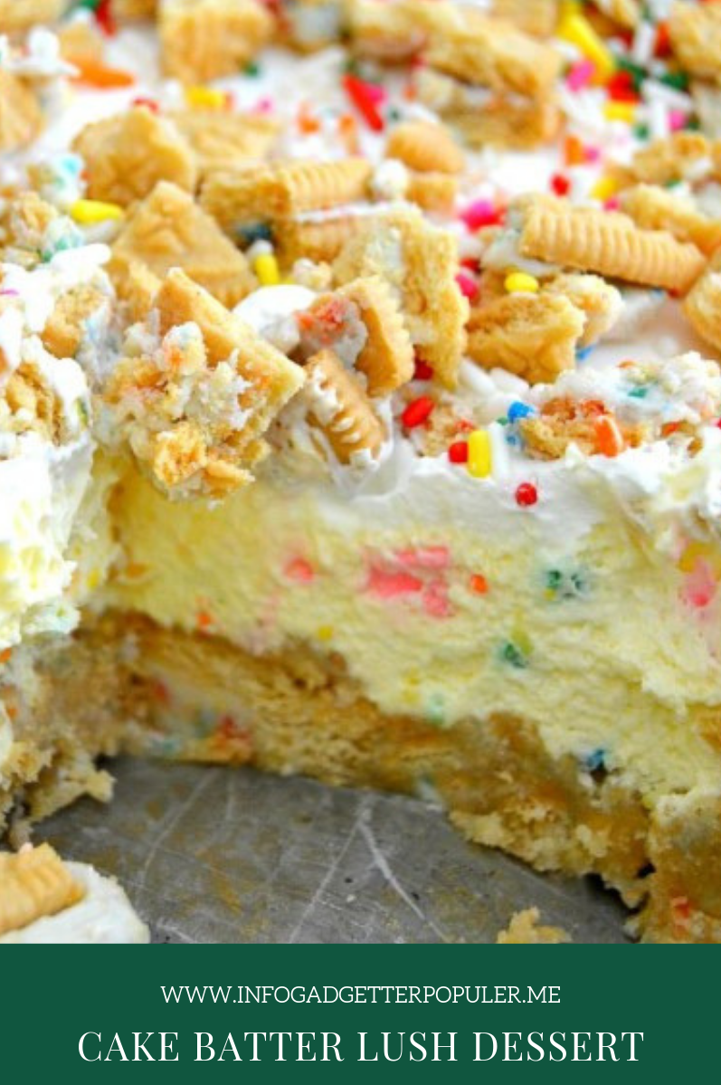 Cake Batter Lush Dessert -   9 desserts Birthday sprinkles ideas