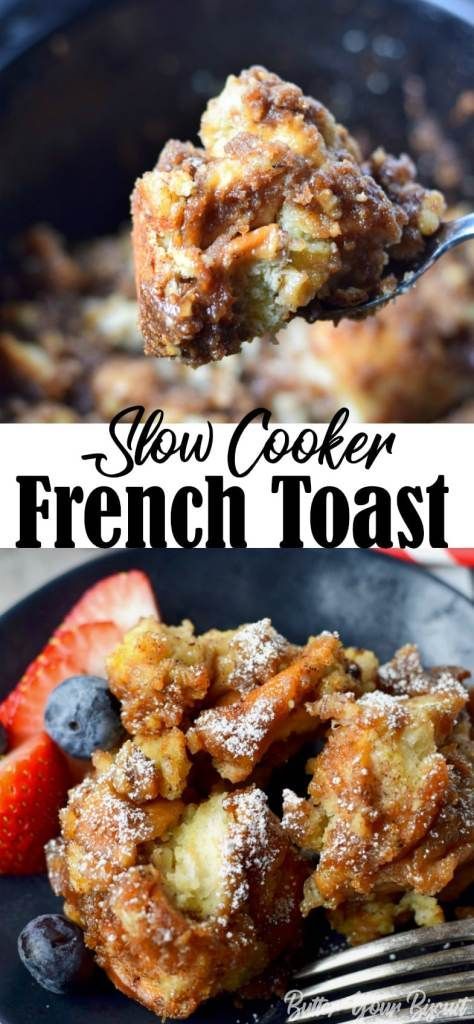 Slow Cooker French Toast Casserole -   9 desserts Crockpot brunch ideas