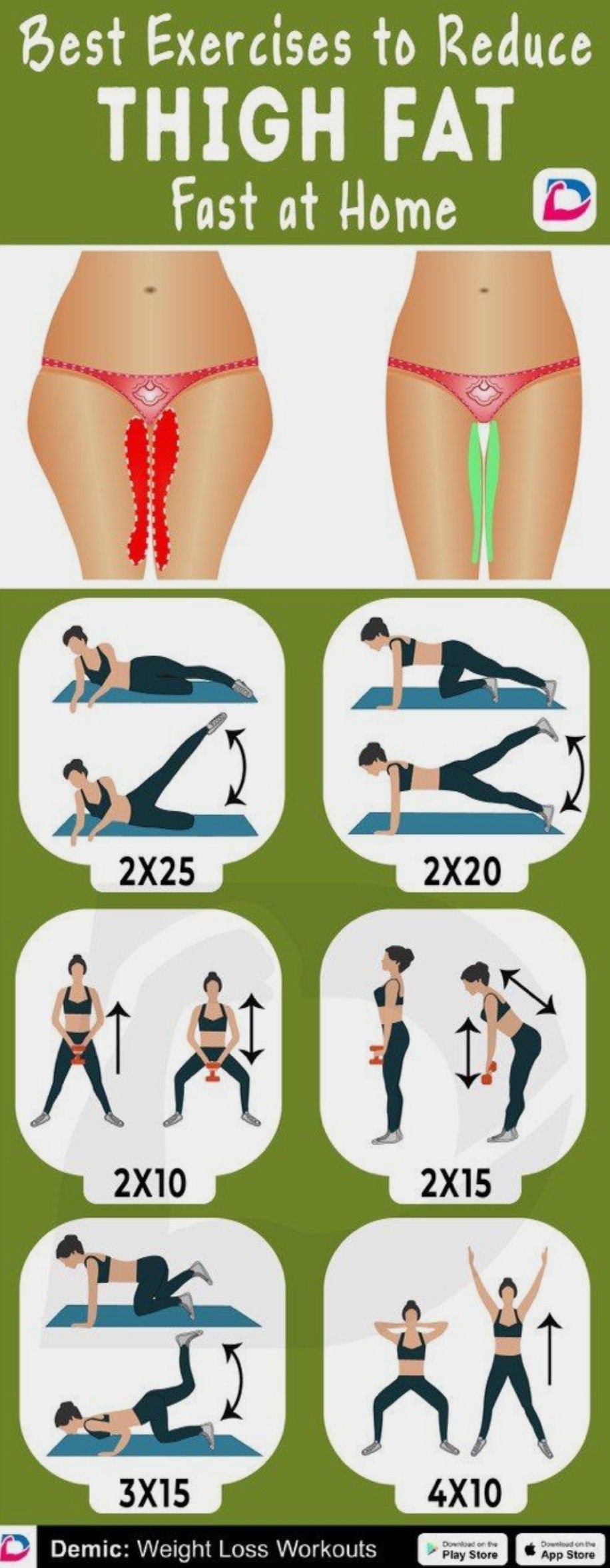 Best Exercises to Reduce THIGH FAT.Click to INSTALL -   9 fitness Ejercicios pierna ideas