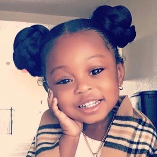 65 Cute Little Girl Hairstyles (2019 Guide) -   9 hairstyles Black bun ideas