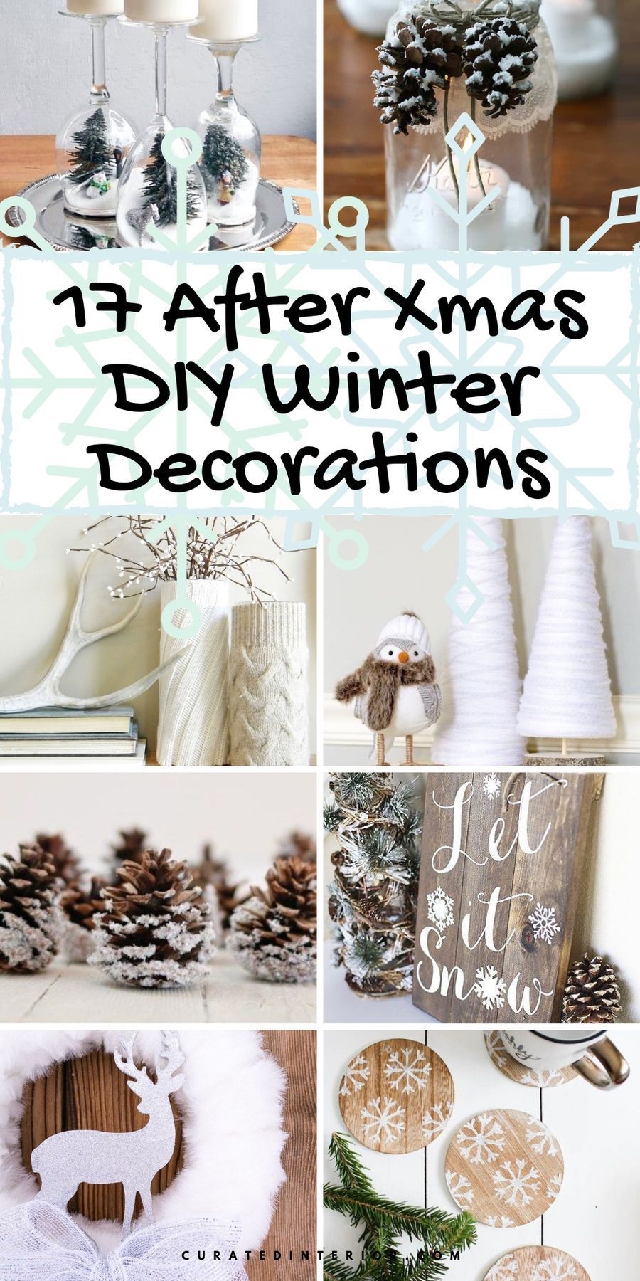 17 DIY Winter Decorations for After-Christmas Decorating -   9 winter room decor DIY ideas