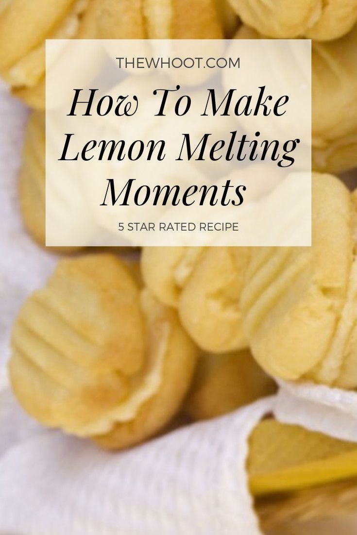 Lemon Melting Moments Cookies Recipe {Video -   10 desserts Cookies melting moments ideas