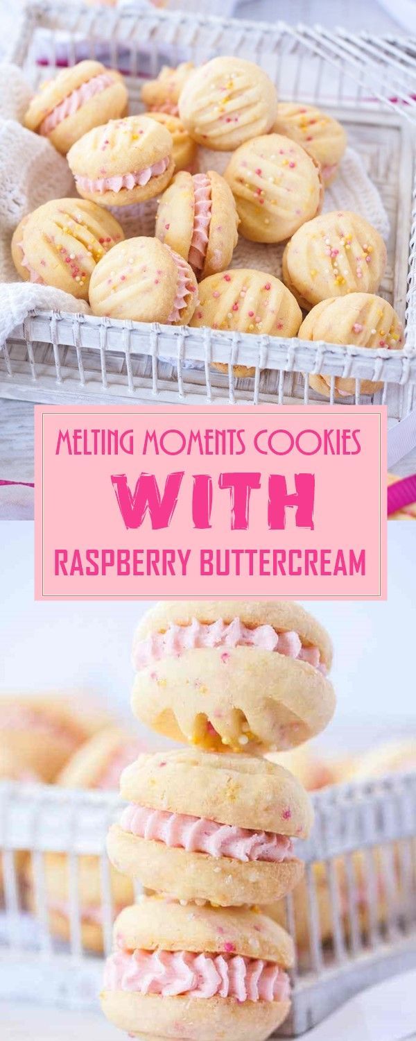 MELTING MOMENTS COOKIES WITH RASPBERRY BUTTERCREAM -   10 desserts Cookies melting moments ideas