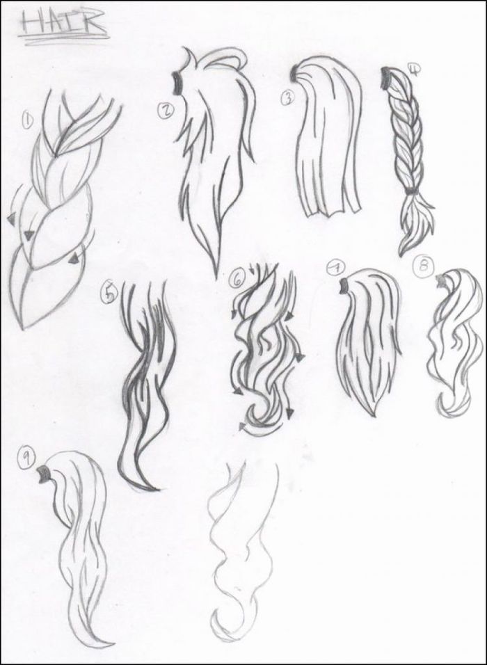 10 hairstyles Drawing pictures ideas