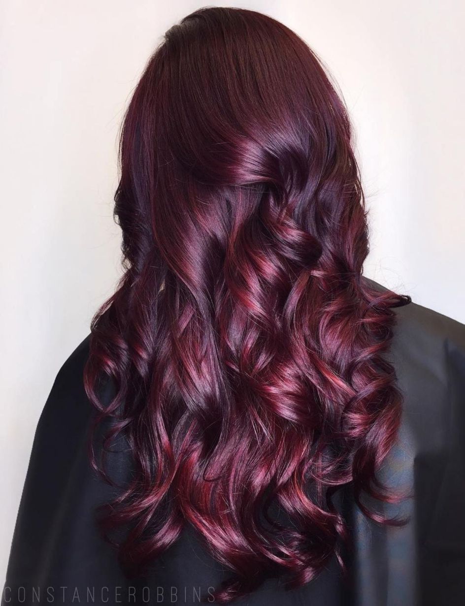 45 Shades of Burgundy Hair: Dark Burgundy, Maroon, Burgundy with Red, Purple and Brown Highlights -   10 marsala hair Burgundy ideas
