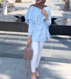 How to wear striped pants with hijab -   11 dress Hijab color combos ideas