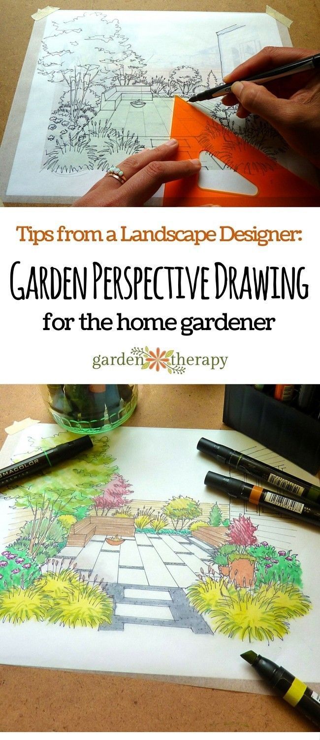 Tips From a Landscape Designer: Garden Perspective Drawing for the Home Gardener -   11 garden design Drawing art ideas