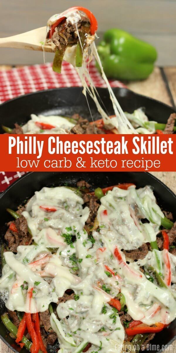 Keto Philly Cheese Steak Skillet Dinner -   11 healthy recipes Steak cleanses ideas